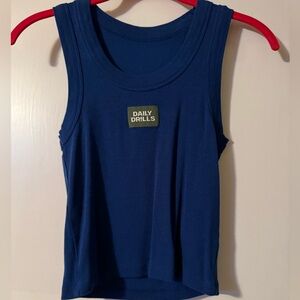 Daily Drills Blue Tank Top